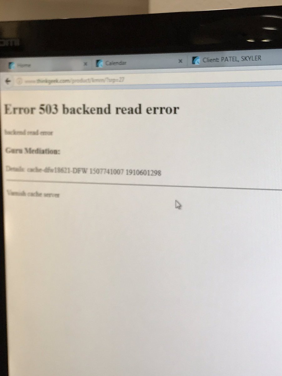 ChrisMyers09's tweet photo. @thinkgeek Complete garbage that this error kept coming up in the middle of check out. Literally spent the first few minutes relaxing this. https://t.co/lgwDlWizr2