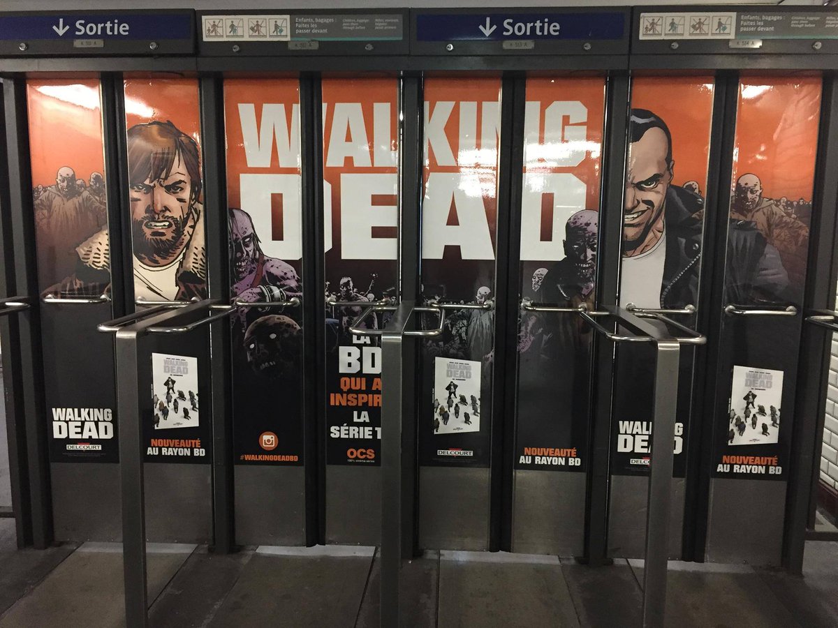 Our partners @DelcourtBD did something really cool in the Paris #Metro today!