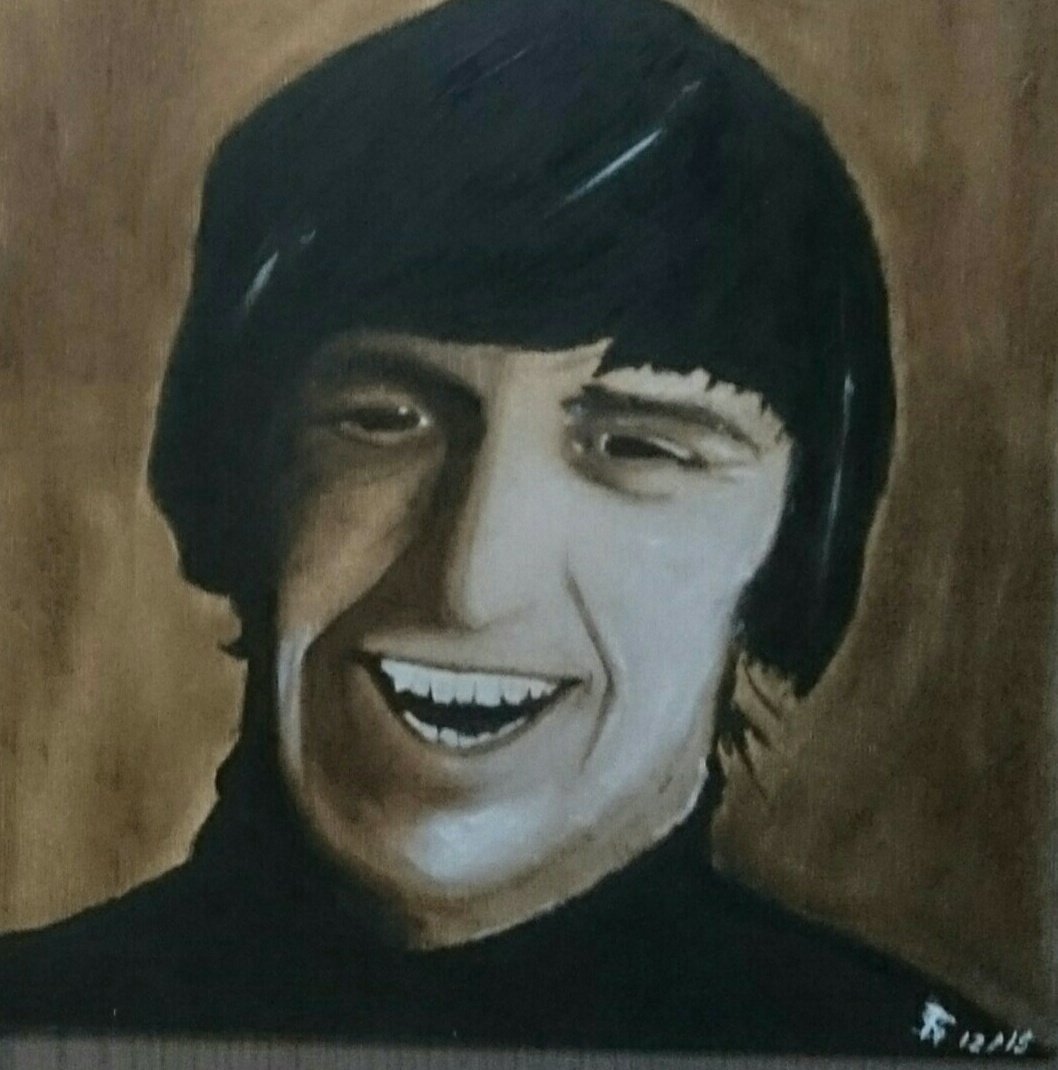 rsroestar's tweet photo. Leuke @nachtplaten plaat van #RingoStarr en vrienden. Het album #VerticalMan. Portret door mij. Dank aan @XavierFBaudet voor deze tip https://t.co/HuD0IjV8pY