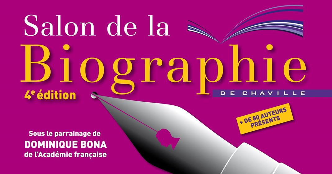 Samedi j'accueillerai 80 auteurs au Salon de la Biographie de #chaville parrainé cette année par Dominique BONA, de l'Académie française.