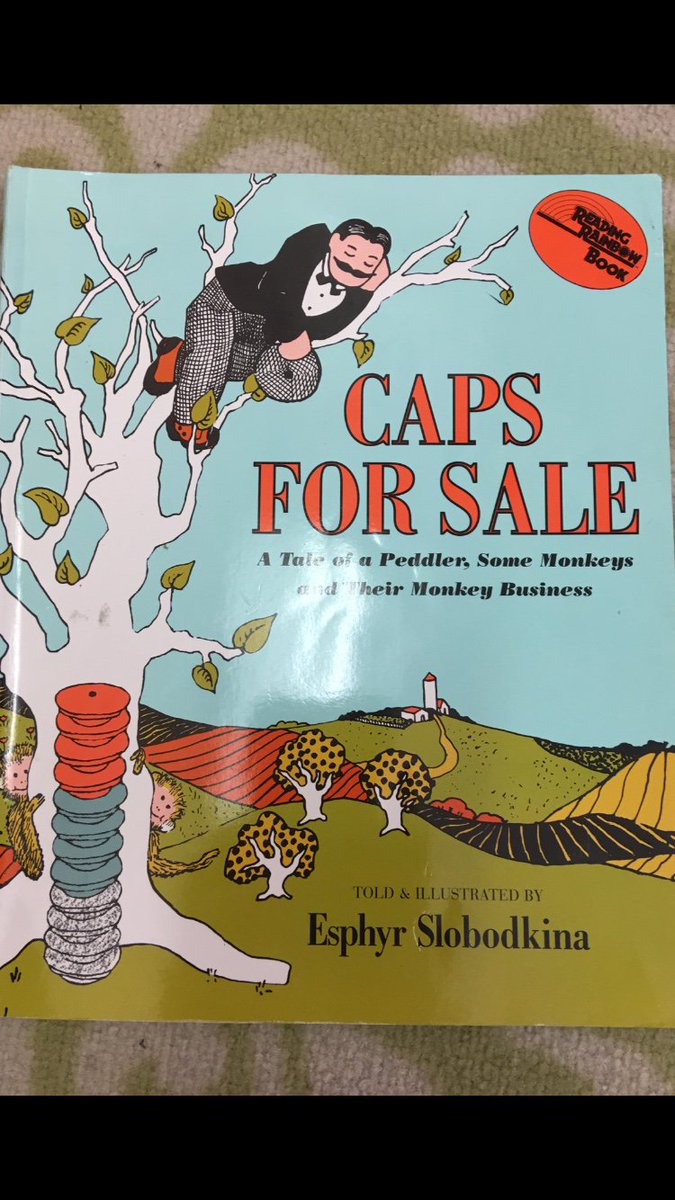 reading_withhan's tweet photo. Caps for Sale - Great book for young readers with lots of patterns and repetition. Check it out! #bookoftheweek #slis325 https://t.co/uvxZSUT0UJ