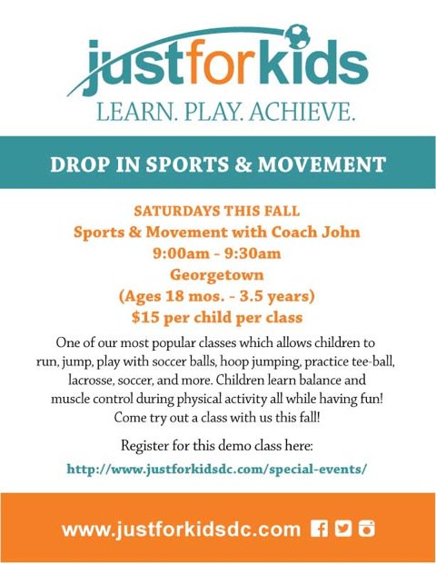 JustForKidsDC's tweet image. New Drop-in classes just attended to the Fall Schedule!
justforkidsdc.com/special-events/