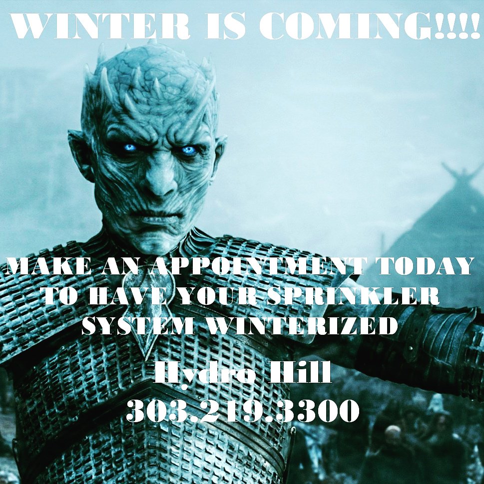 jsonofnone's tweet image. Winter is coming! #Winterize with #Hydrohill #Denver #Colorado