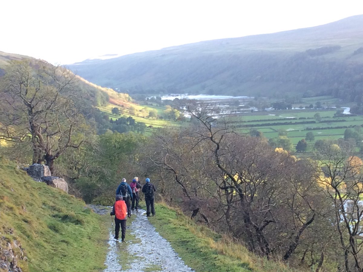 Rather wet Wharfedale on Map Reading course #navigationskills #yorkshiredales