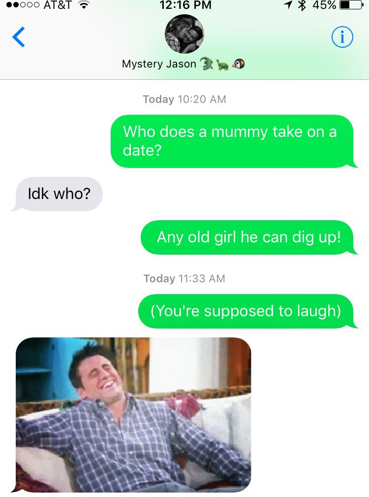 elizzzabethfako's tweet photo. When we miss the #morningcorny my boyfriend likes when I text him the joke. Scratch that, LOVES it. #hehumorsme  @RadioAmy @bobbybonesshow https://t.co/W5zhi5Lh7X