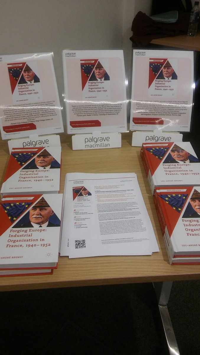 PalgraveHistory's tweet photo. All set for the launch of #ForgingEurope by Luc-André Brunet @lseideas https://t.co/Vvaufd2wqI
