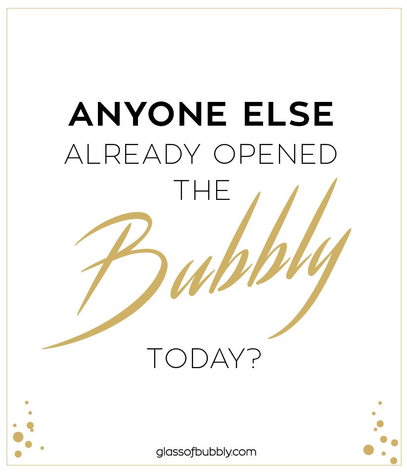 GlassOfBubbly's tweet image. Anyone else already opened the Bubbly today?