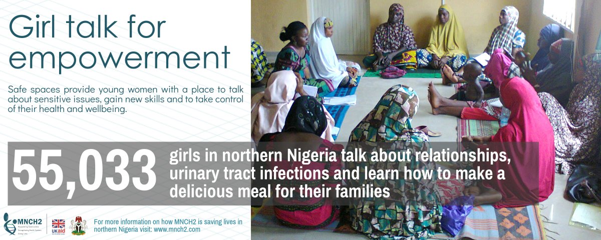 MNCH2NG's tweet photo. 55,033 girls in #northernNigeria are discussing sensitive issues in #SafeSpaces with the support of @MNCH2NG. #DayoftheGirl #IDG2017 https://t.co/yI67bStXoM