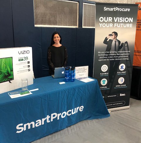 SmartProcure is at the Florida Atlantic University Career Fair today! Stop by to get your career started! #FAU #careers <a href="/SmartProcureUS/">SmartProcure</a>