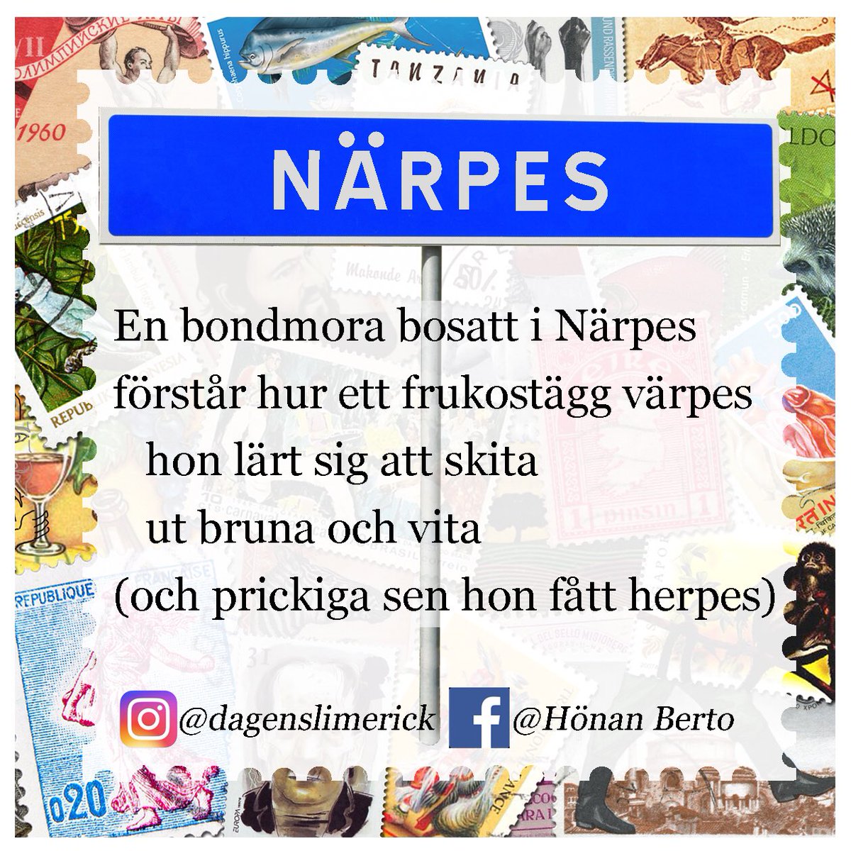dagenslimerick's tweet photo. #lyrik #limerickar #Närpes #närproducerat #hönsjukdomar https://t.co/ULGf869O0l