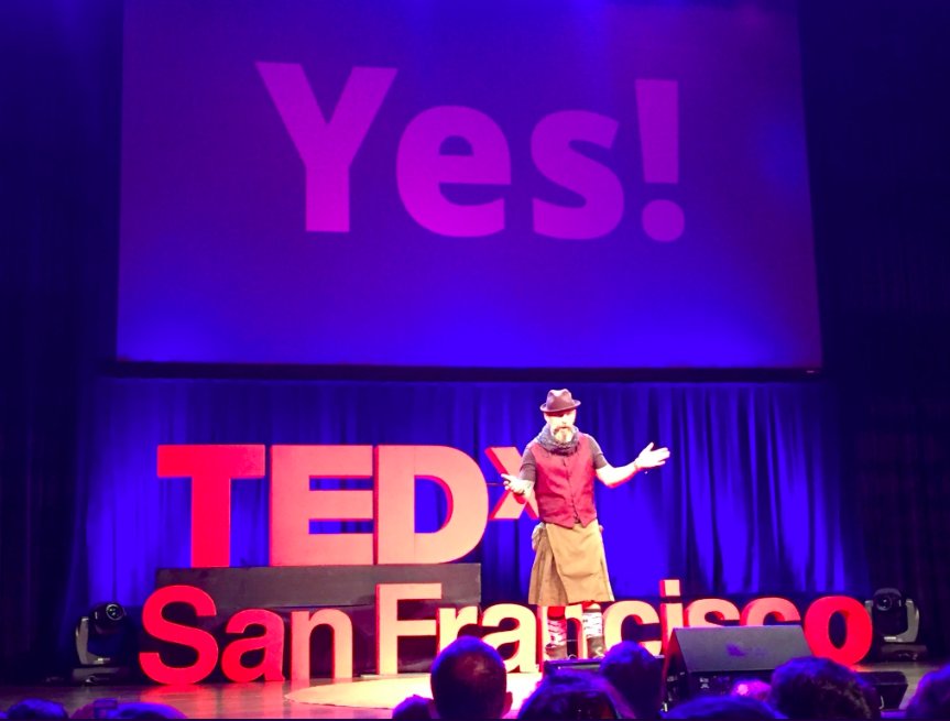 thank u #TEDxSanFrancisco for letting me share the #pinksocks story! dare to say "Yes!" &amp; remember the world is full of good!🌍💖 #DareToKnow