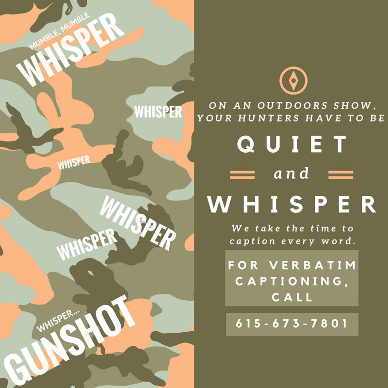 CaptionLink's tweet image. #bevewyvewyquiet 
#fishing #hunting #ruraltelevision