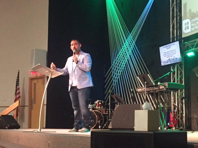 cmnetwork's tweet photo. We're excited to be at @trinitybible today for #CMNSTART with Pastor @GeradStrong. It has been a great day so far! https://t.co/Ohzg377GvR