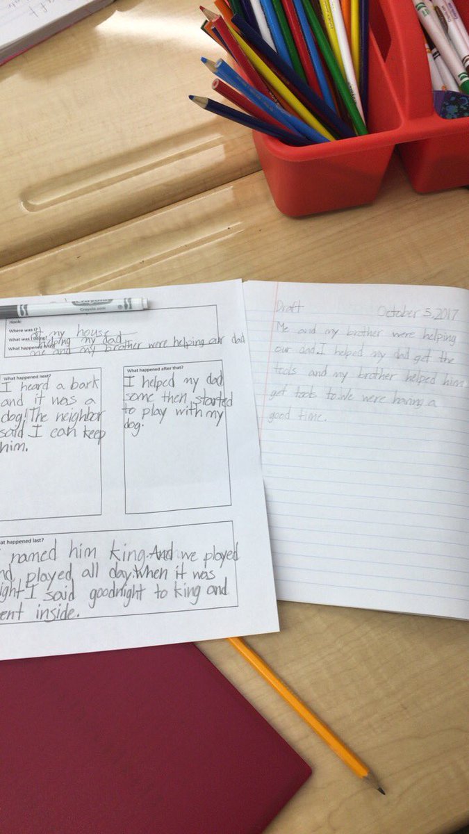 Super impressed with my students using the writing process! #LangMattersKISD #scottieschat