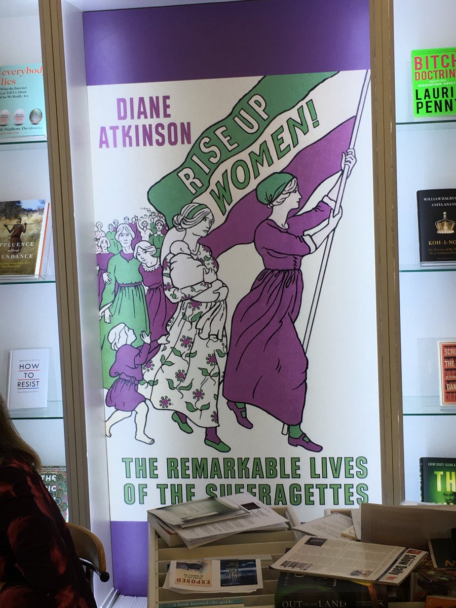 AlexandraPring's tweet photo. #FrankfurtBookFair @BloomsburyBooks #riseupwomen #dianeatkinson #suffragettes #womenpower https://t.co/yR9D74CZol