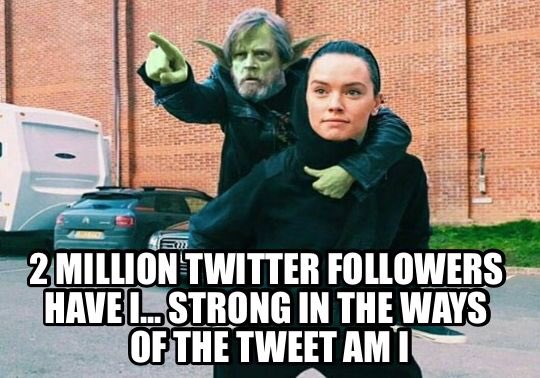 🎈🎉🎈🎊CONGRATULATIONS🎊🎈🎉🎈
🎈🎉🎊🎈🎉@HamillHimself🎉🎈🎊🎈
On your first 2 Million Twitter Followers