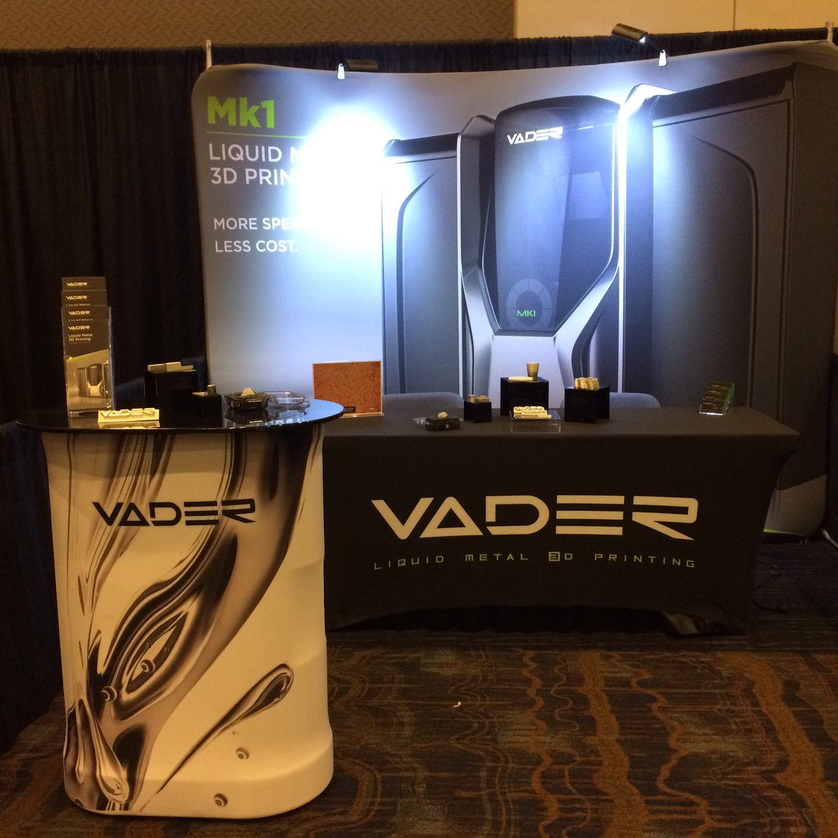 Vader_Systems's tweet photo. Visit VADER in booth #12 to get a taste of what's new in metal printing! @LearnAdditive #additiveconference @AddMfgMedia https://t.co/GkU0UOsKCl