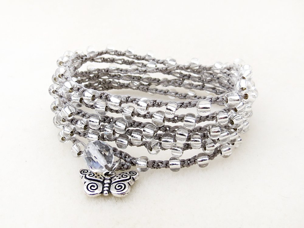 CreativeGypsy's tweet photo. Emerge ... silver butterfly hand crochet necklace or wrist wrap. #CreativeGypsy #crochetjewelry #handmade #Etsy ... https://t.co/e8nB7yja1M https://t.co/OIZv4tRc5x