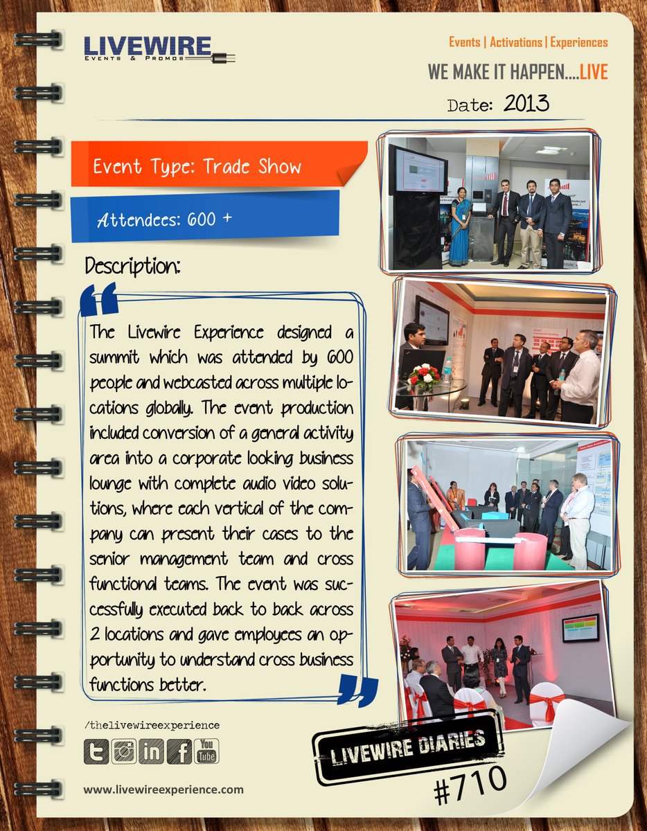 Livewire Diaries #710 - Trade Show planned, designed and organised back to back at two locations by #thelivewireexperience #eventprofs