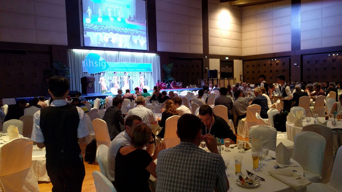 IHSIGsymposium's tweet photo. Great end to a successful first day #IHSIG2017. Full house at our conference dinner! https://t.co/eLe8iFQIvK