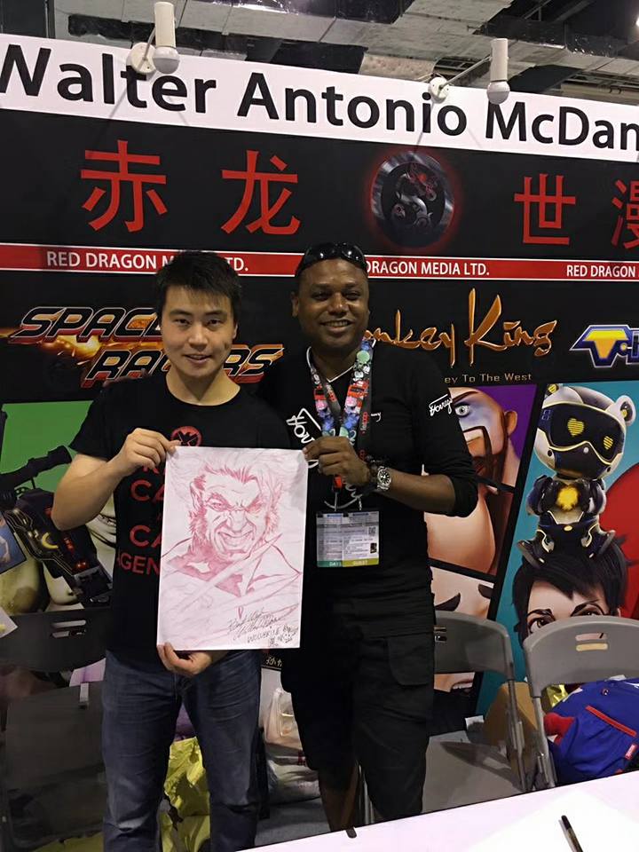 HaveNotFilms's tweet image. Our international Partner Walter McDaniel's amazing talent is on display at 2017 Shanghai Comic Con.  #QuantumOmnimedia #RedDragon #HNF