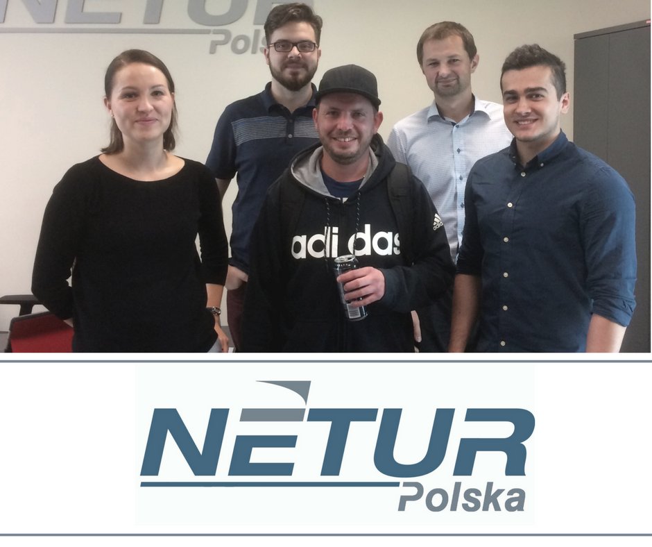 Netur souhaite la bienvenue à aux membres de l'équipe de gestion et technique de Netur Polska situés en Pologne!