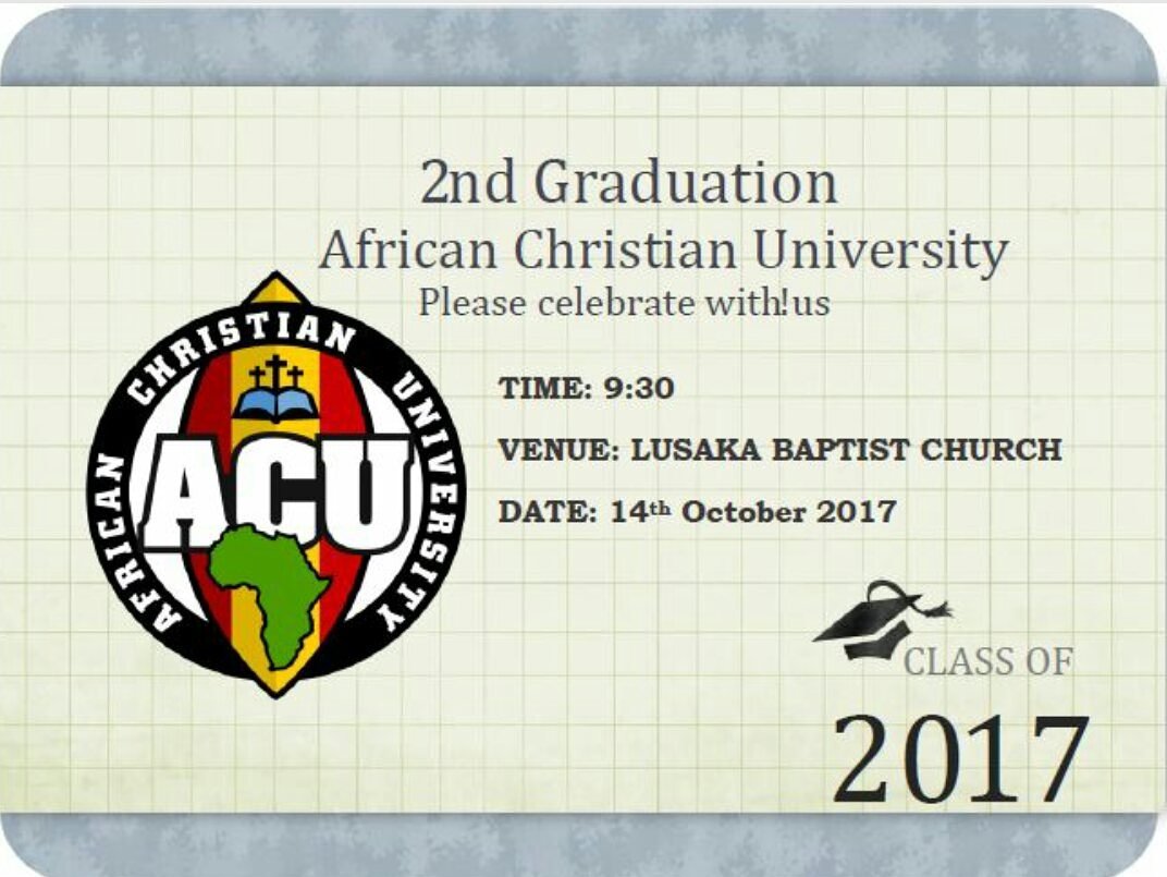 ACUZambia's tweet photo. Count down to graduation!!! https://t.co/ASYe3GadFP