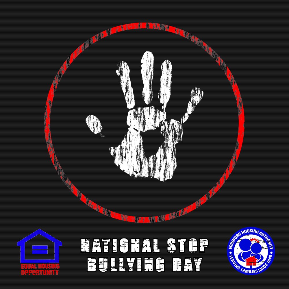 EdinburgHousing's tweet photo. #NationalStopBullyingDay #changestartwithus #WHAAT #EHA #HUD https://t.co/FcQ4HHkzb6