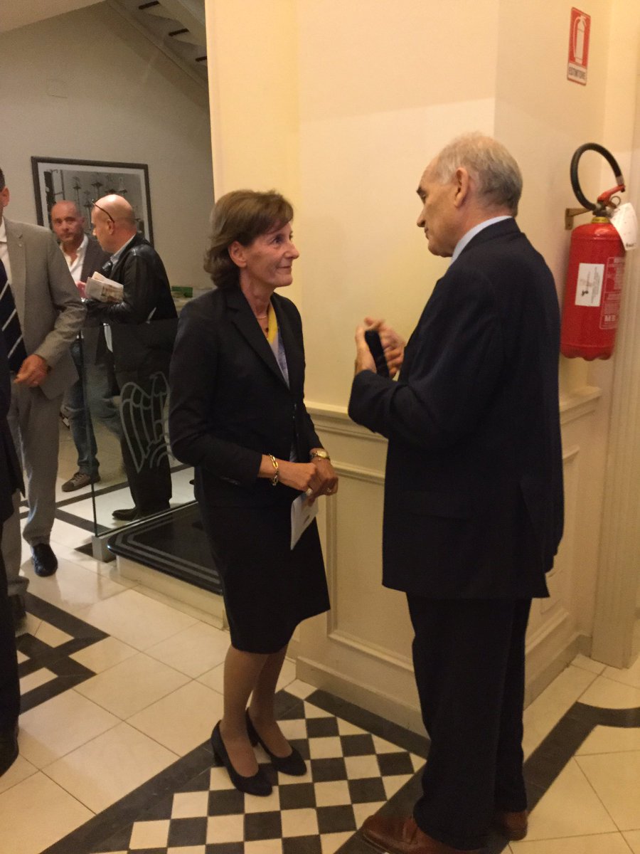 #exportoday la Presidente di Confindustria La Spezia Francesca Cozzani e il Presidente di Confindustria Liguria Giuseppe Zampini