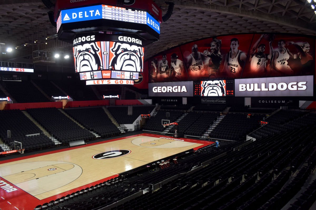 redandblack's tweet photo. Georgia coaches share excitement as #StegemanColiseum rolls out new and improved interior. https://t.co/ksI2zrlOff https://t.co/8RULS8a54T