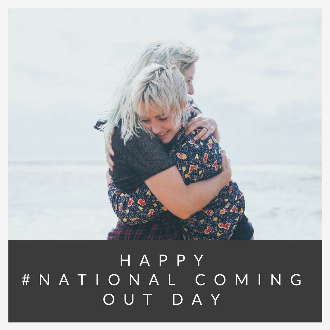 #NationalComingOutDay it's never easy but be true to yourself, you'll find your people, and they'll be great. My partner &amp; I by @BettiPhoto