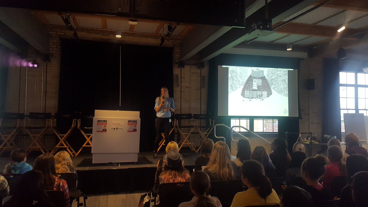 DaieneVernile's tweet photo. Our #STEMGirls hear from @DanielaRoeper about her wind turbine tech company @borealiswind #internationaldayofthegirl https://t.co/vYoJWHMot2