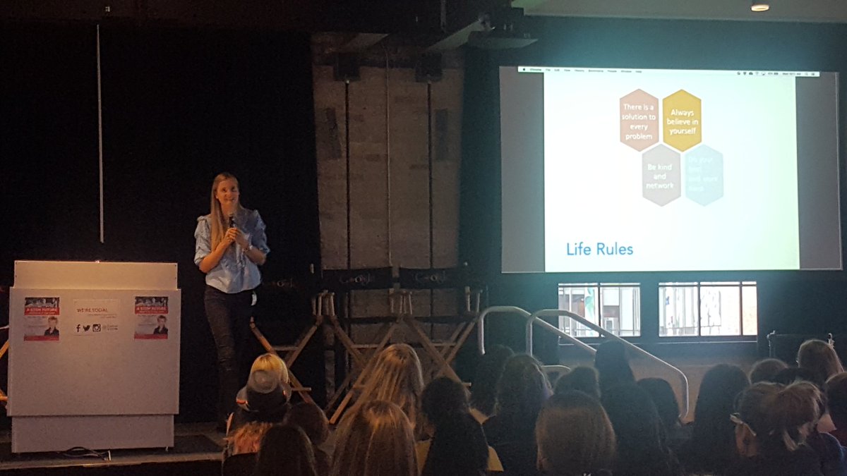 Our #STEMGirls hear from <a href="/DanielaRoeper/">Daniela</a> about her wind turbine tech company <a href="/borealiswind/">Borealis Wind</a> #internationaldayofthegirl