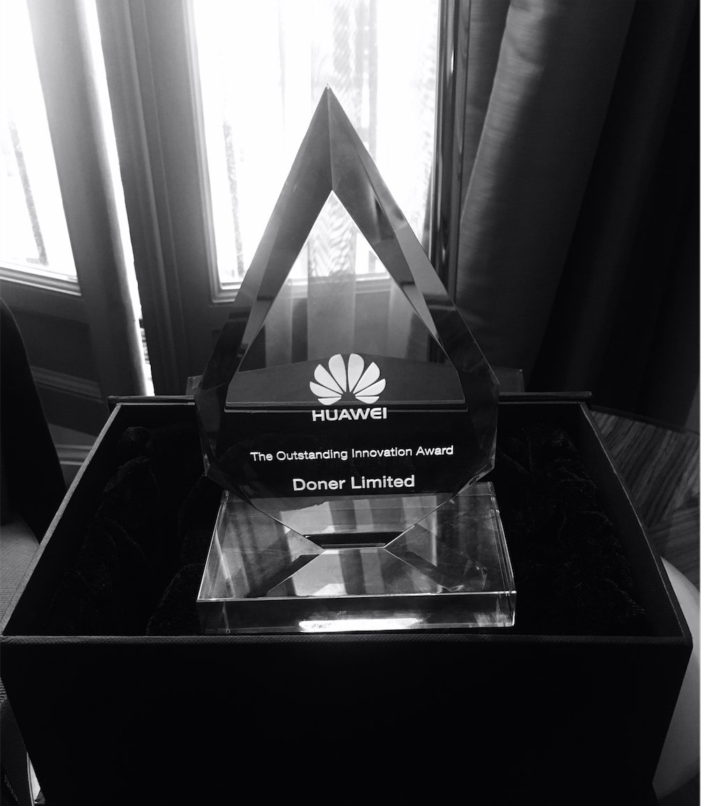 DonerLDN's tweet photo. We are honoured to have been named the Innovation Supplier of the Year at the @HuaweiMobile European Partner Convention ceremony! 🏆 https://t.co/kmovr2nFwI