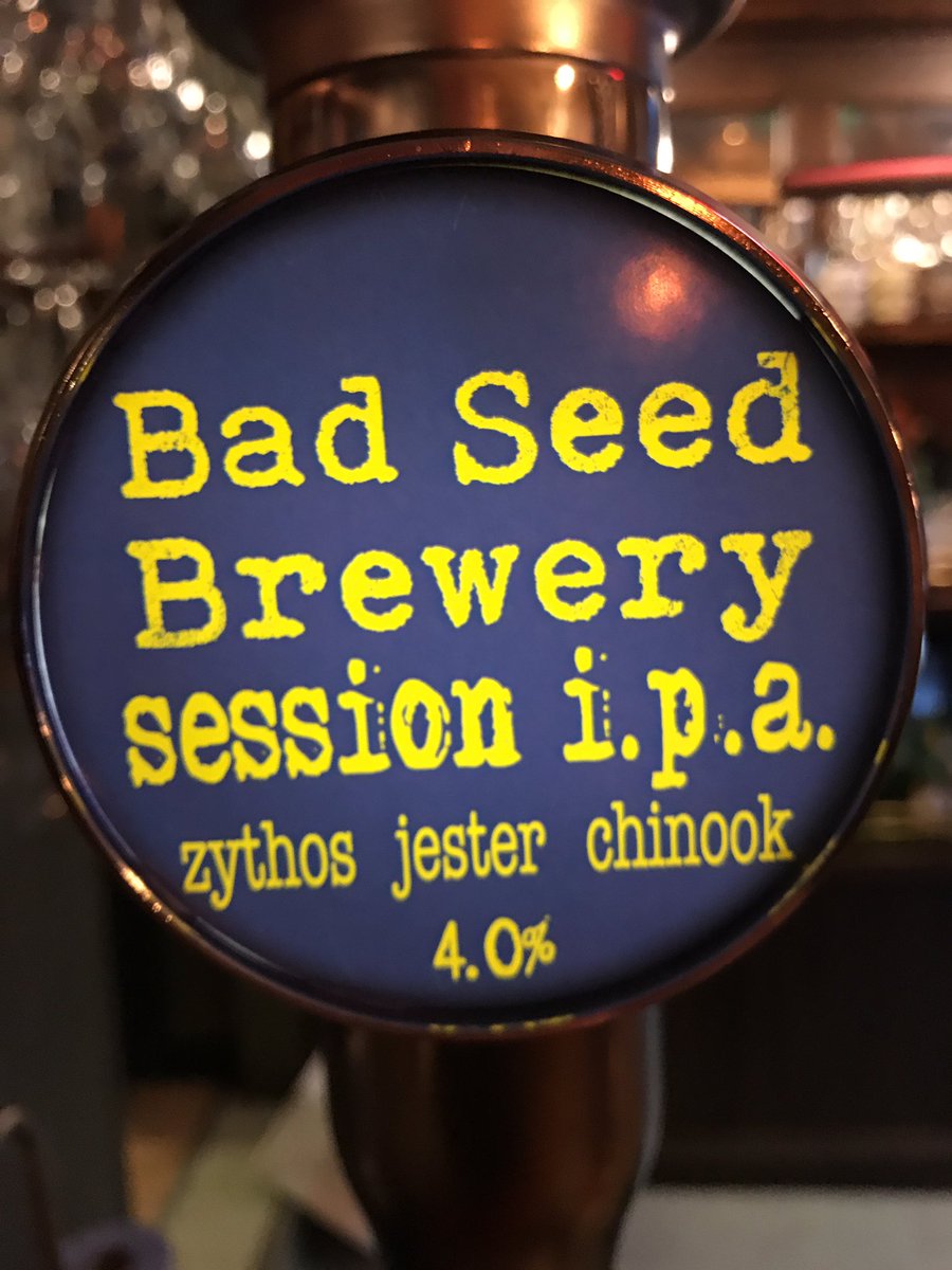 maltingsyork's tweet photo. Lovely pint of @badseedbrewery Session IPA in @MrPsTavern liking the Zythos hop as well never heard of it before 👍🏼 #newhop https://t.co/Awf27WmS1P