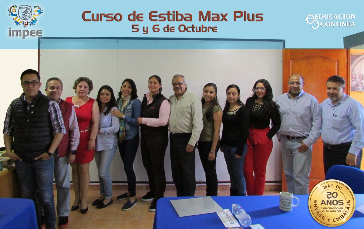 IMPEE_SC's tweet photo. Un Curso más... lleno de aprendizaje y mucho conocimiento 😎
Curso Software de Estiba Max - Octubre 2017
#IMPEE
#FelizMiercoles 
#Packaging https://t.co/5CNJ3r4mv7