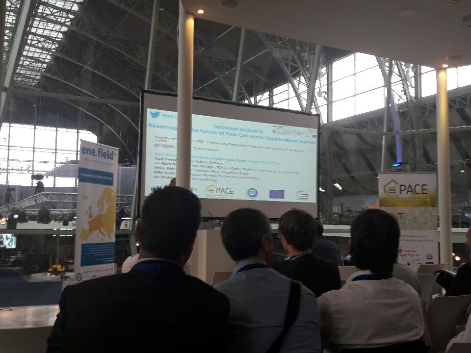 IsabelleDiversy's tweet photo. David Dupuis from Crigen: @GRDF is very involved in the dvp of FC microCHP in FR, we need to raise awareness about this tech #PACEmCHP https://t.co/hZtzBBaq7w