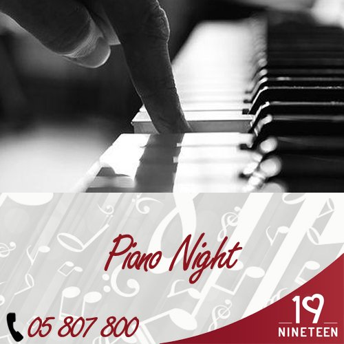 Nineteen_Resto's tweet photo. Music is the food of life!! 
Join us every Friday and Saturday at 8:30 PM for a musical dining experience.
 #PianoNights  #FoodLovers https://t.co/KIml6g7bCs