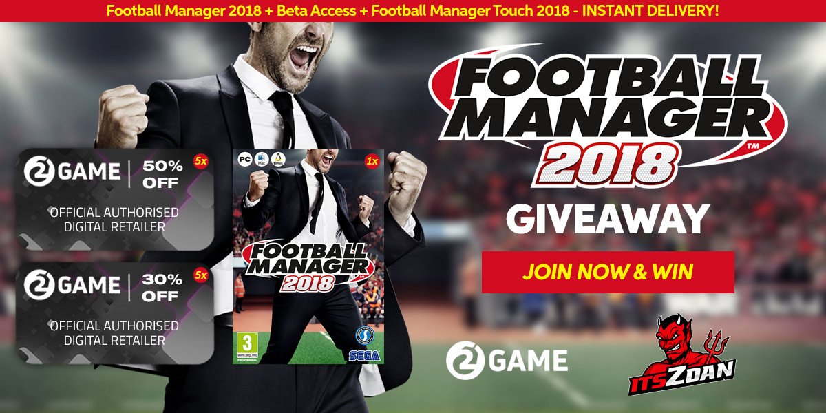 2game's tweet photo. Thought our #FM18 giveaways were done and dusted?! Not quite! We've teamed up with our m8 @itsZdan to bring another! https://t.co/m4hHUbhKZc https://t.co/mQdnjV9YyH