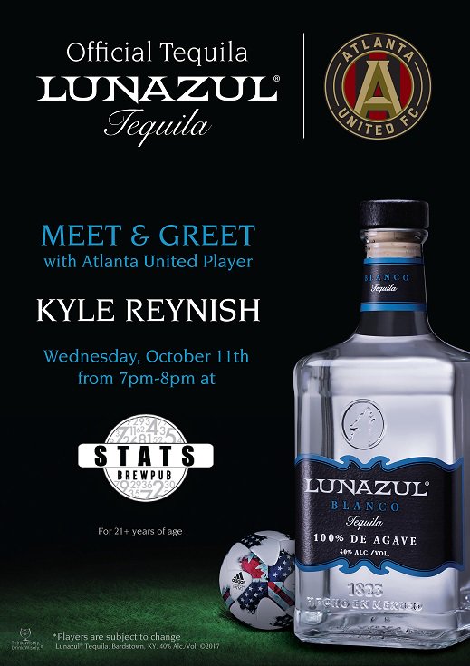 CentParkDist's tweet photo. Ever wanted to meet an #ATLUTD player in person? Tonight at @STATSBrewpub is your chance! #AtlantaCPD https://t.co/t4A15X9wOV