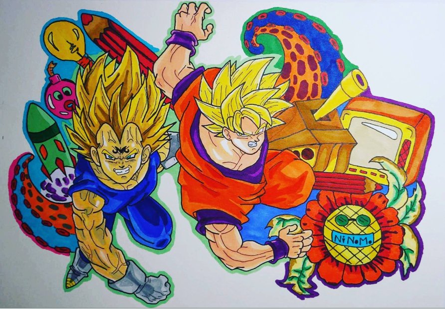 DrawNinomo's tweet image. 😁My new doodle:Goku and Vegeta
🤗Enjoy it 
 welcome to my channel: youtu.be/i6Ynn7TD5kE
 😍Thanks.
#goku #vegeta #DragonBall #DragonBallZ