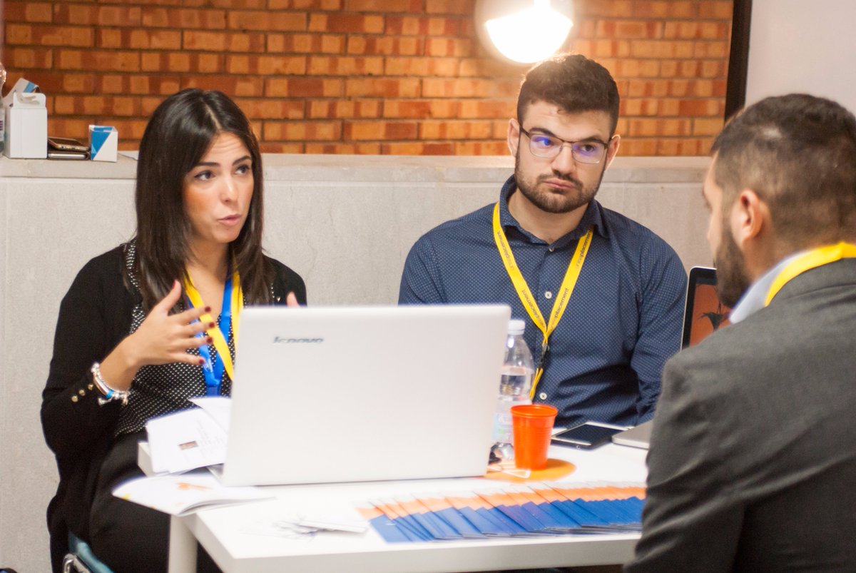 ThinkOpenSpA's tweet photo. I nostri inviati speciali Eliana, Gianfranco e Alice a #JobinCampus, il #CareerDay di @UniSalerno!!! #Recruiting #Hiring #lavoro https://t.co/kBfNaZBNI6