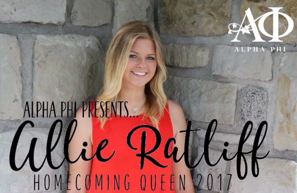 AlphaPhiUCM's tweet photo. Today is the last day to vote for Allie to be your Hoco Queen! Follow this link to vote now! https://t.co/JNxVkfT3Ne #DontDallyVote4Allie https://t.co/DUwCrM0DTd