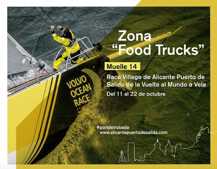 A partir de hoy y hasta el dia 22/10 estaremos en el muelle 14 del Puerto de Alicante. Ven a disfrutar del mejor #streetfood !! 🌮🍦🍔🍗🍻🍸🍹