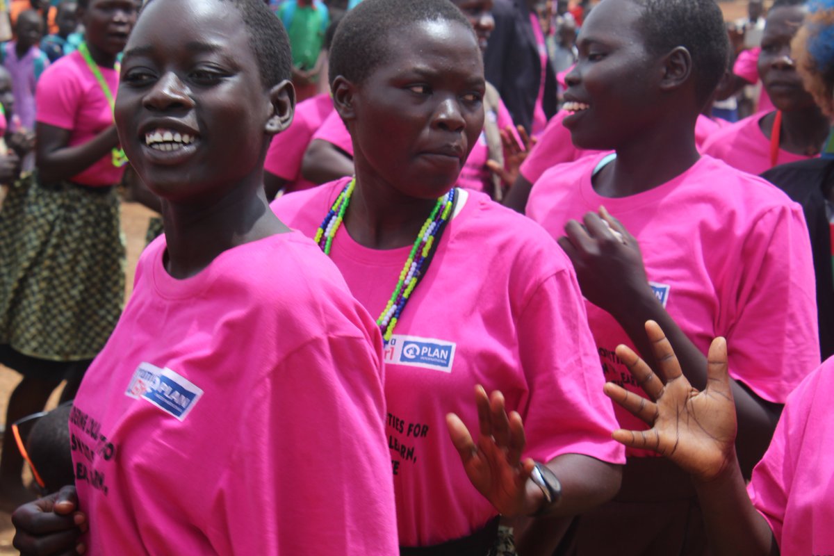 Excited celebrants dance during the international day of the Girl celebrations in Yei, South Sudan #IDG2017