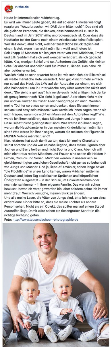 ralphruthe's tweet photo. Zum #weltmaedchentag https://t.co/SHTOzNiM4g