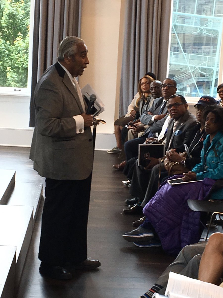 Charles Rangel speaking abt <a href="/TheRevAl/">Reverend Al Sharpton</a>  - "from 13 African American members of Congress to 44"