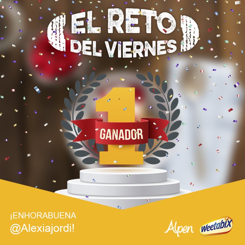 weetabix_es's tweet photo. ¡Nuevo ganador del #RetoWeetabix! Enhorabuena @Alexiajordi! Envíanos un privado con tu nombre, dirección completa y tlfn para el envío :) https://t.co/u6pPFPcDhe