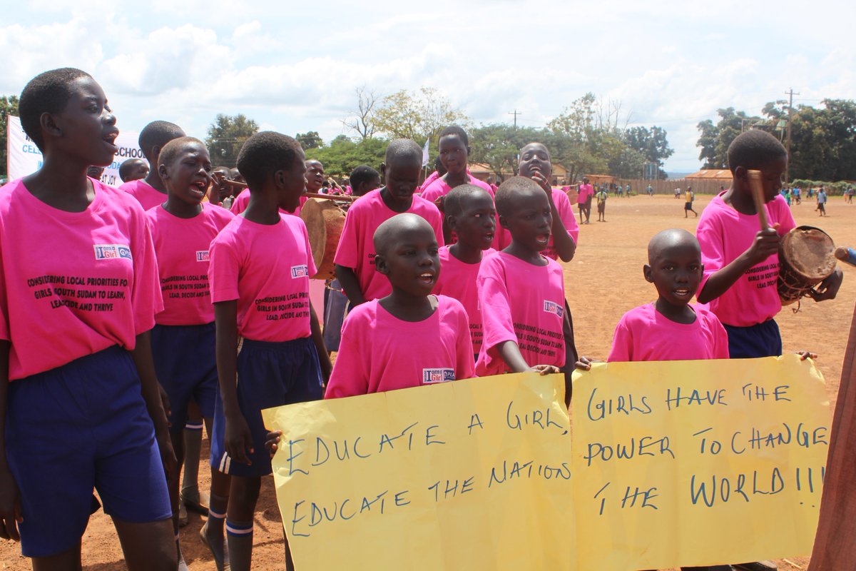 Thousands of children matched the streets of Yei today with Placards calling on the Government to protect, promote and respect their rights