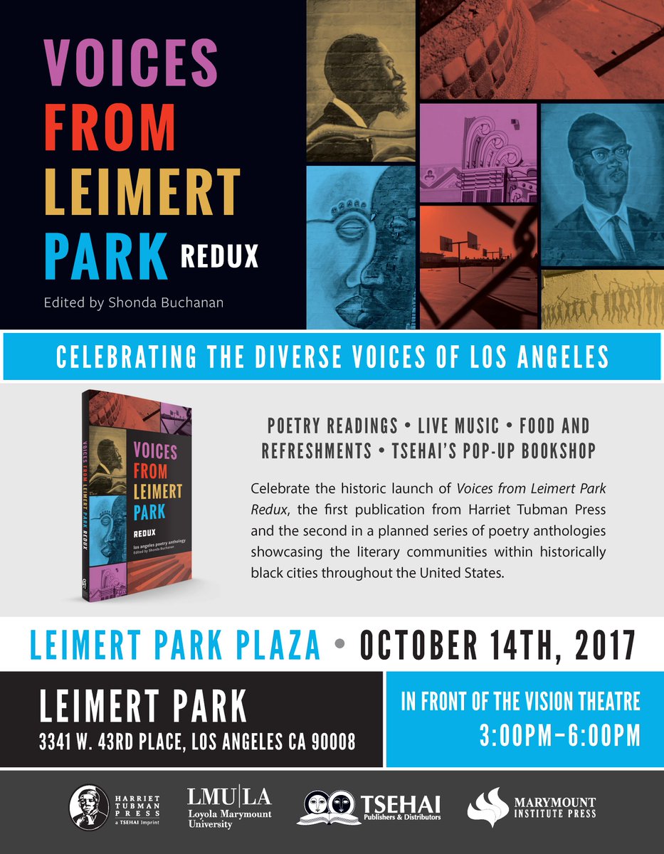 bhcplive's tweet photo. Celebrate the diverse voices of Los Angeles in Leimert Park with poetry, live music, food and community fun for all ages! https://t.co/fKHbsQJHm1